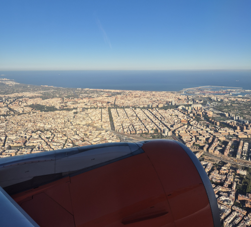 Valencia aus Flugzeug Valencia aus Flugzeug